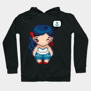 Hello Sailor Pixel Art Girl Hoodie